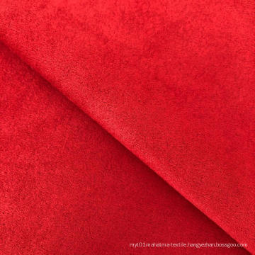 polyester spandex plain dyed scuba suede knitting fabric